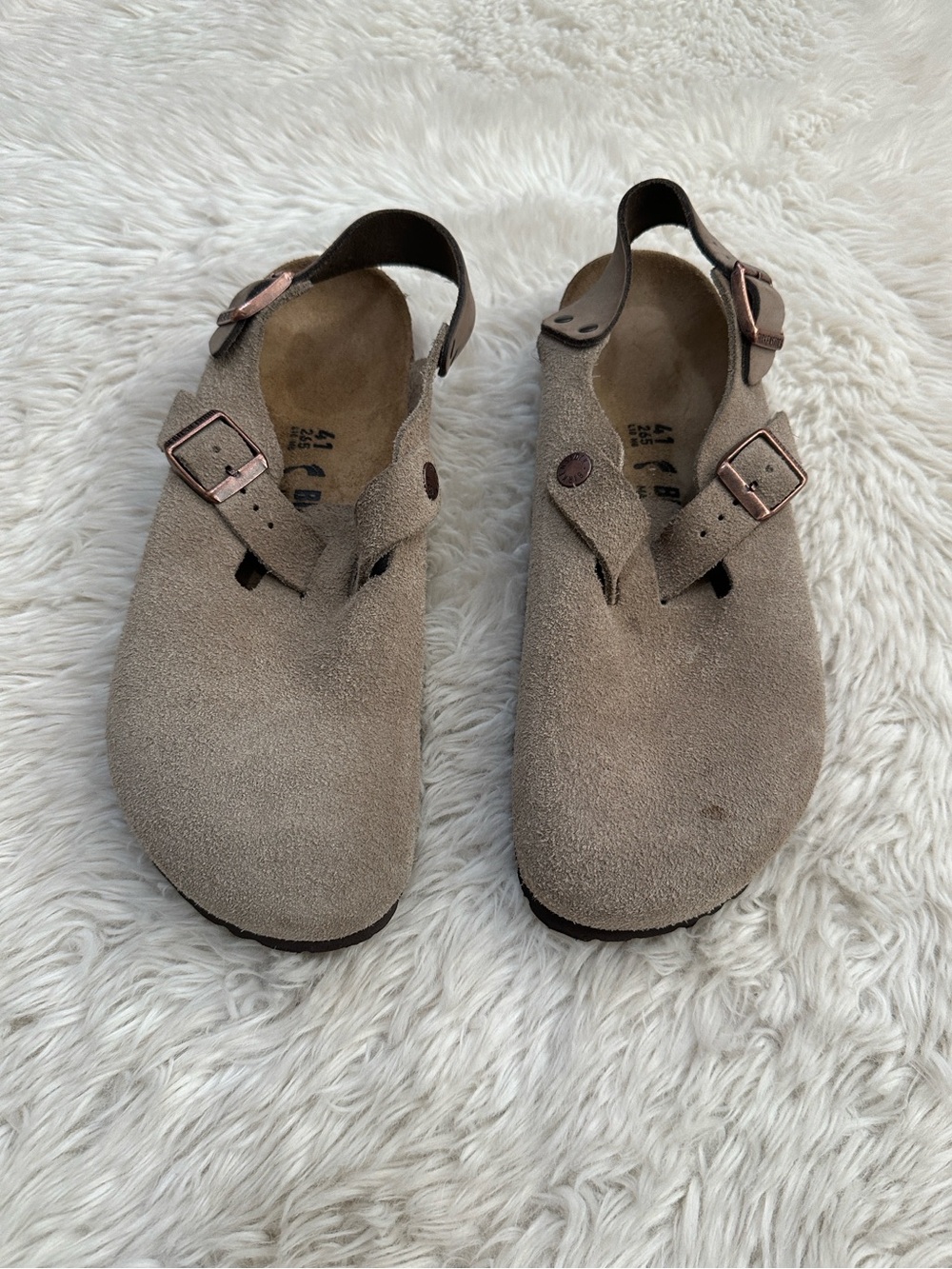 Birkenstock Boston Suede Clogs